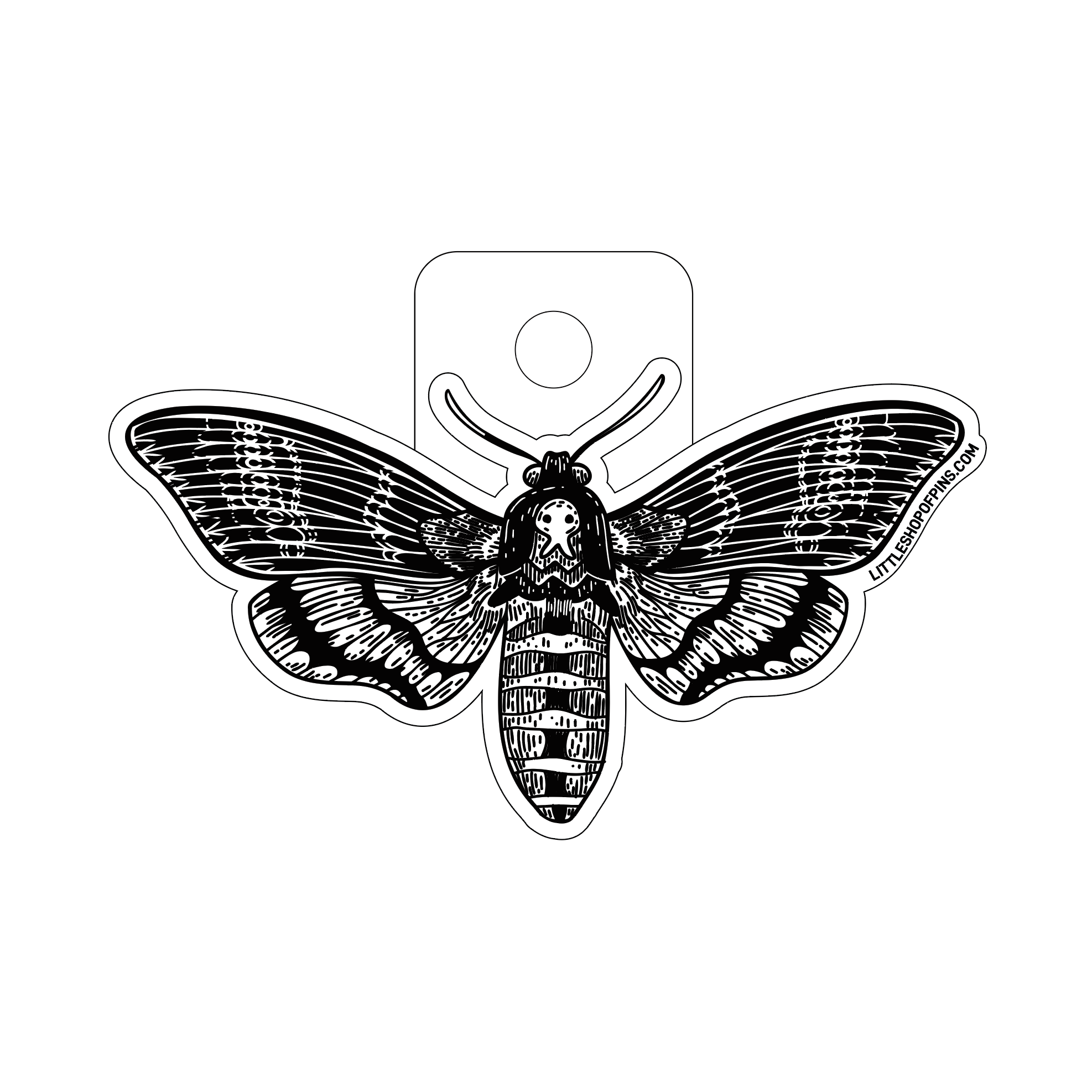 Moth Vinyl Sticker