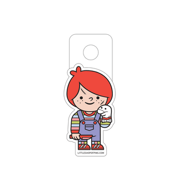 Wanna Play Chucky Vinyl Sticker