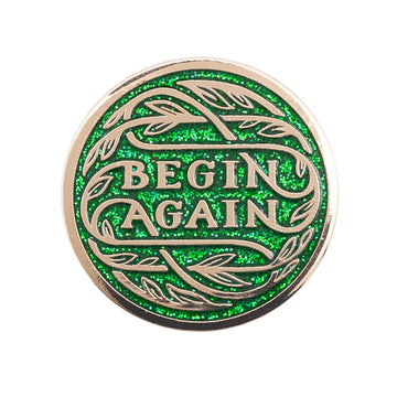 Begin Again Enamel Pin