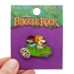 Boober and Wembley Fraggle in Cucumber Car Enamel Pin