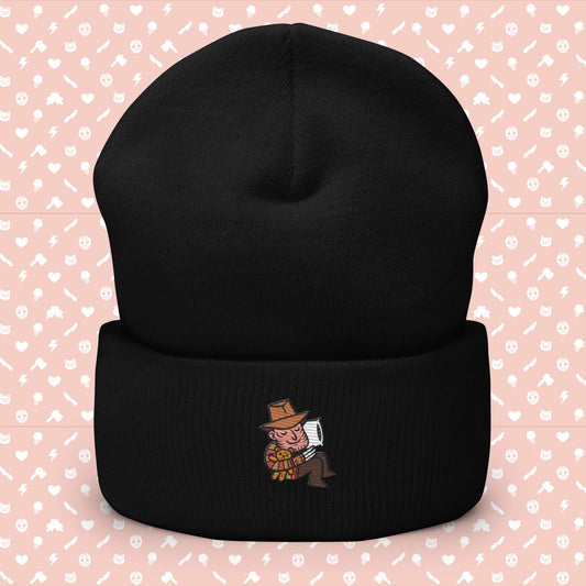 Sweet Dreams Freddy Embroidered Cuffed Beanie