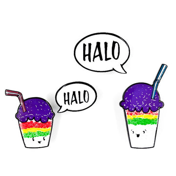 Halo Halo Enamel Pin Set