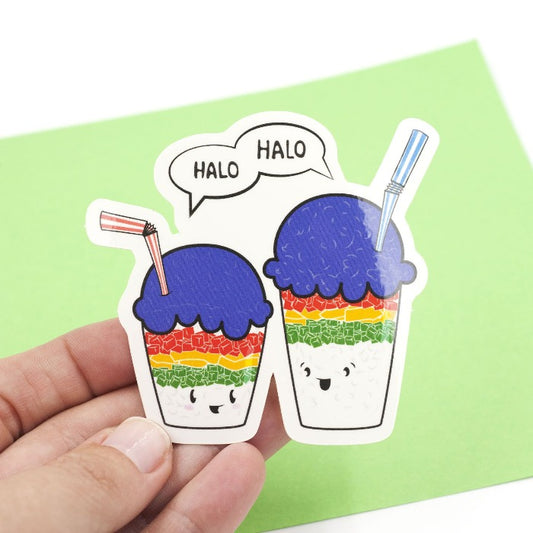 halo halo vinyl sticker