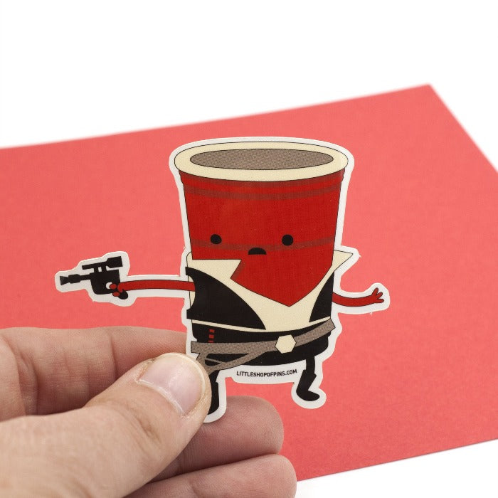 han solo CUP sticker