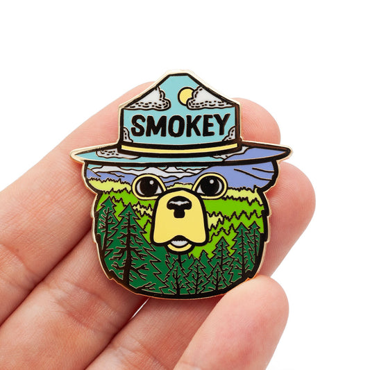 Smokey Bear Forest Pin