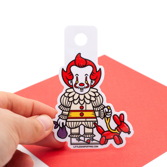 We All Poop Down Here Pennywise Vinyl Sticker