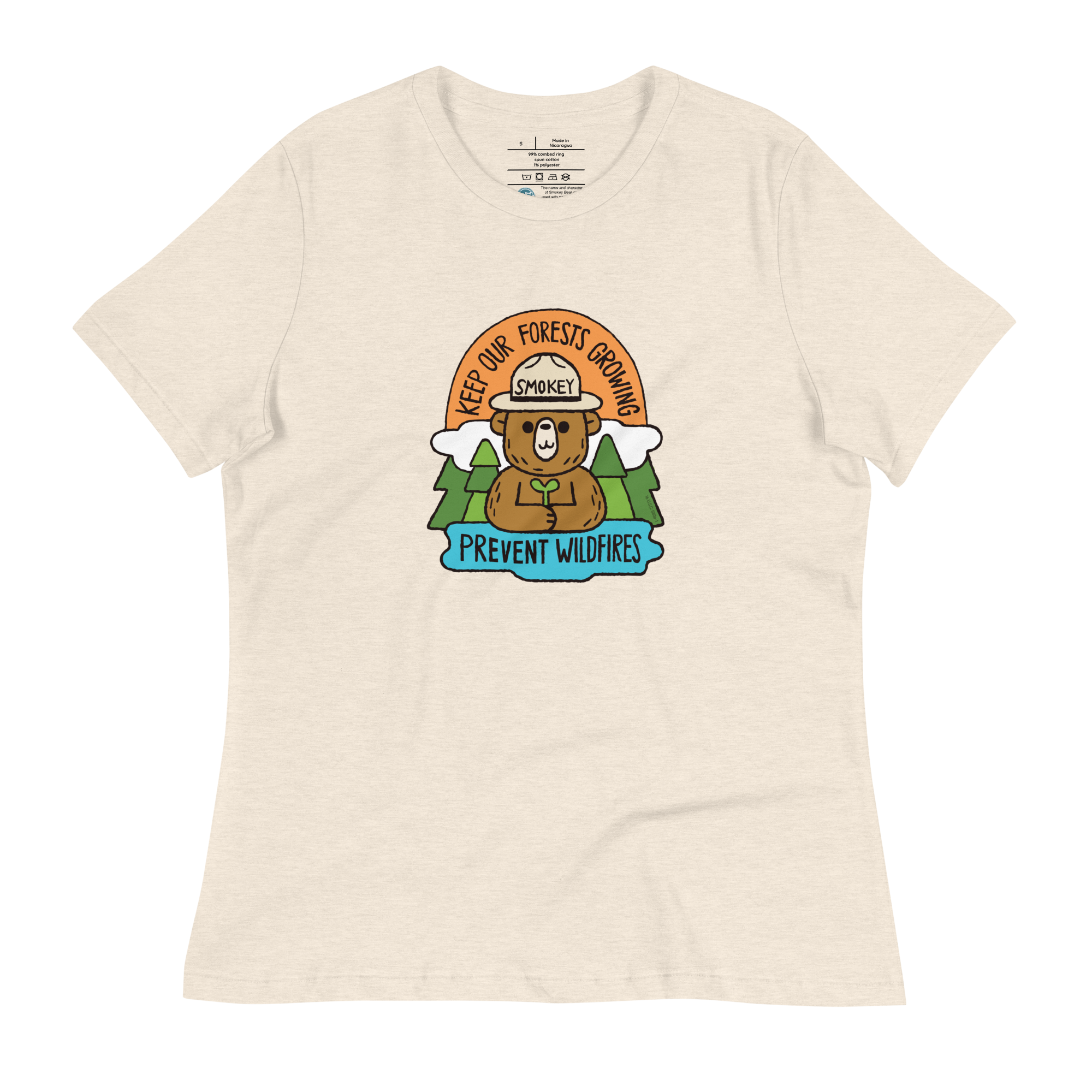 Smokey Bear “Keep Our Forests Growing” Short-sleeve unisex t-shirt